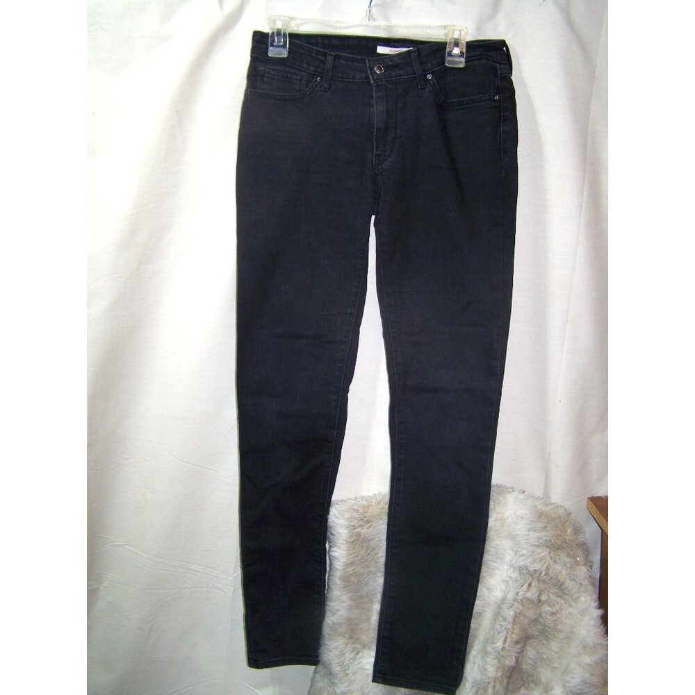 Levi 711 Skinny Jeans Women's Black Size 29/32 Goth